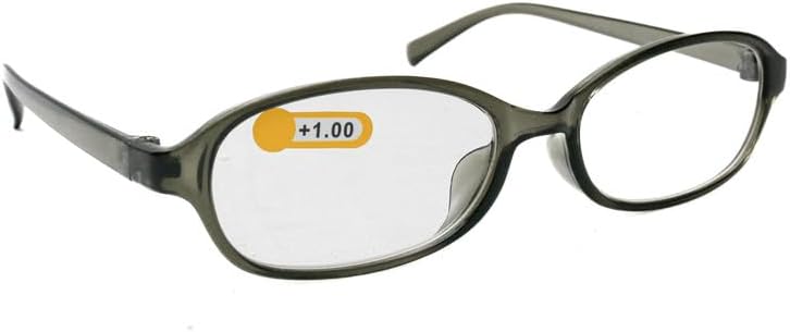 Daiso Oval Reading Glasses - Plus 1.0 Magnification - Assorted Black - Image 3